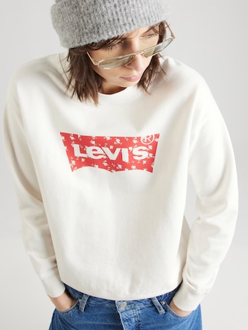 LEVI'S ® Sweatshirt 'Graphic Standard Crew' i vit