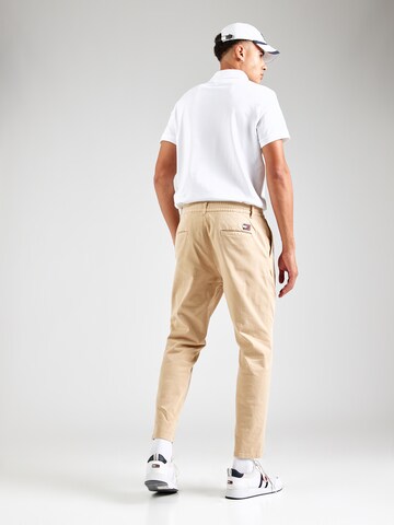 Effilé Pantalon à pince Tommy Jeans en beige