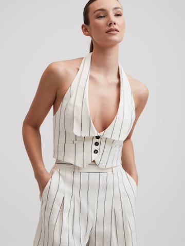 RÆRE by Lorena Rae Suit Vest 'Bryna' in White: front