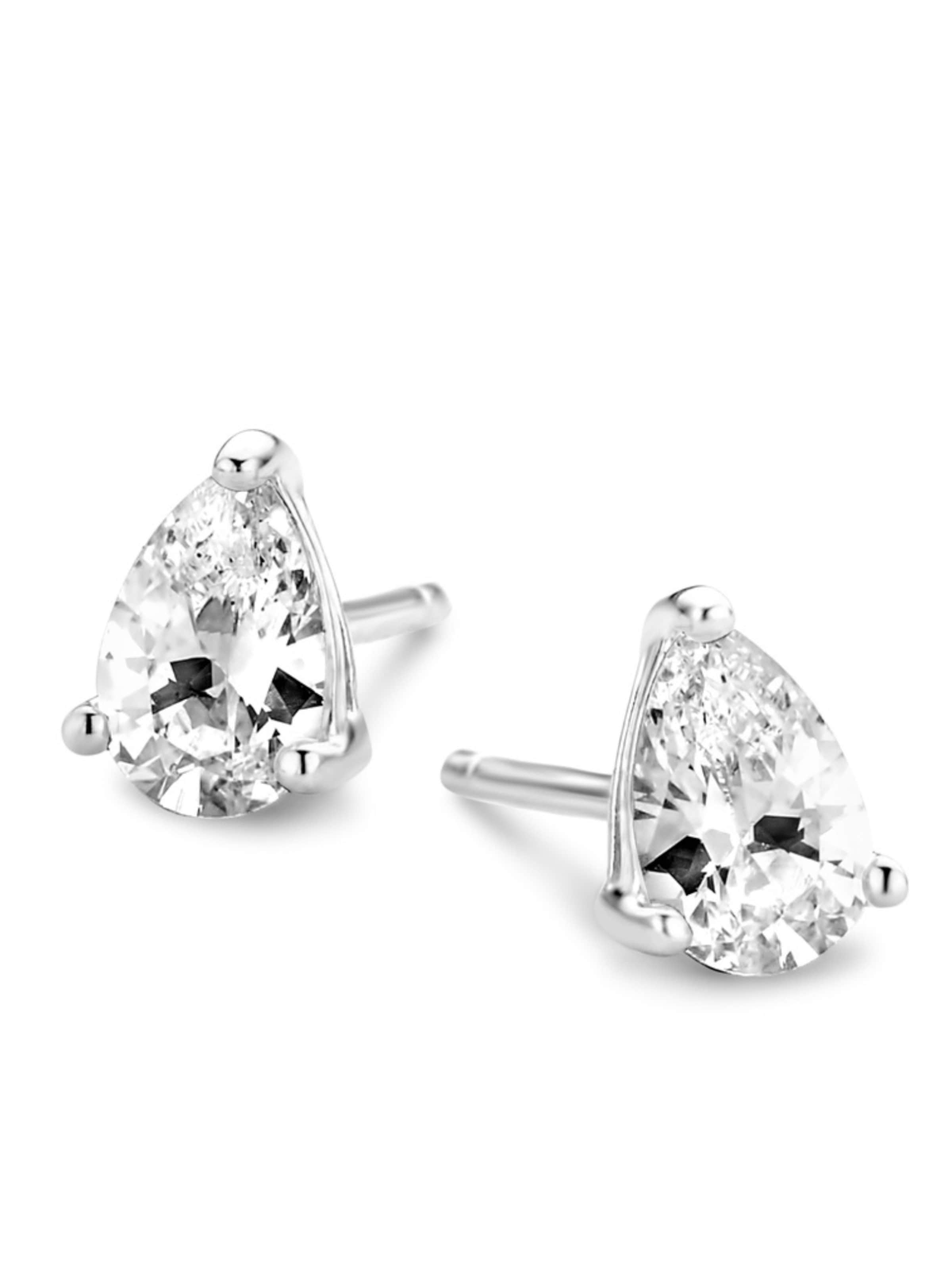 Pure Schmuck - Pendientes 'Luna Drop Bridgerton' en plata: frente