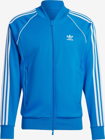 ADIDAS ORIGINALS Veste mi-saison 'Adicolor Classics Sst' en bleu cyan / blanc, Vue avec produit