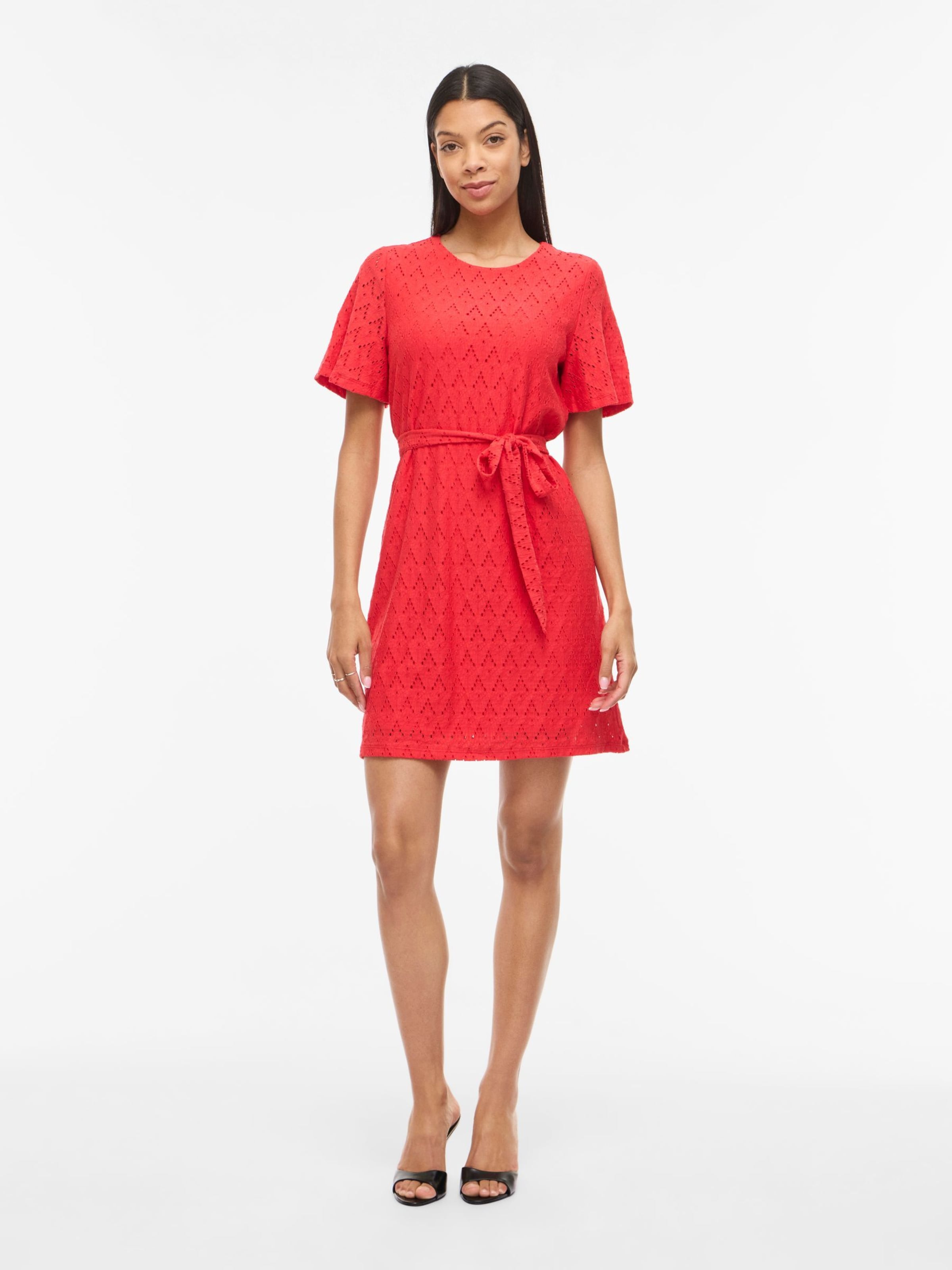VILA Dress in Red: front