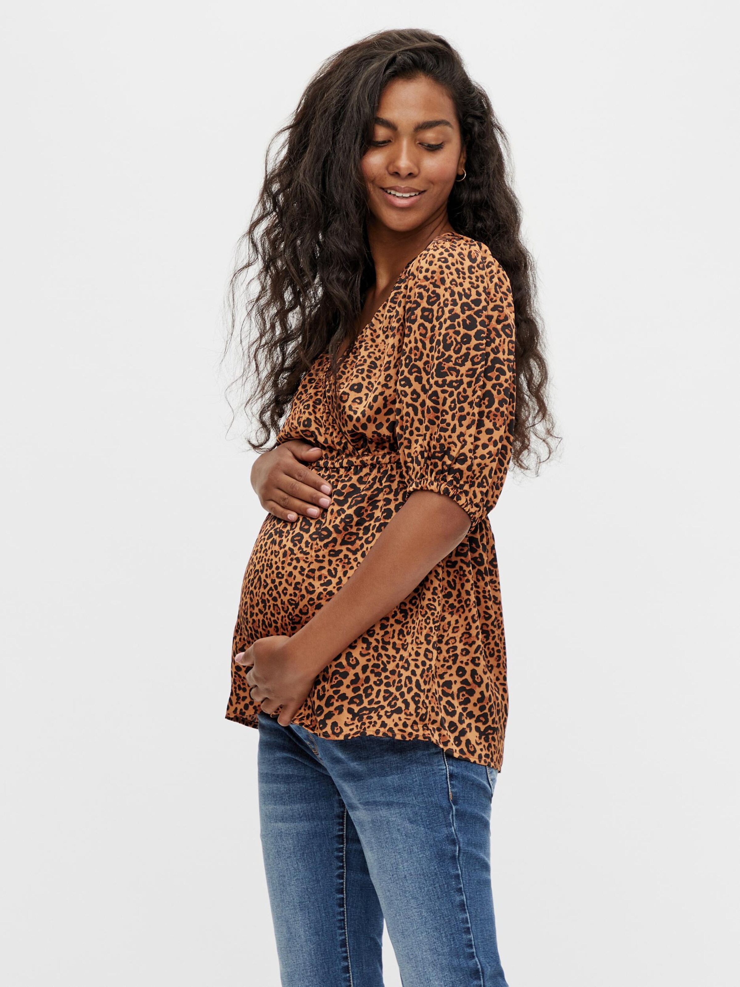 Frauen Shirts & Tops MAMALICIOUS Shirt 'Letty' in Braun, Karamell - HR28186 Frauen Shirts & Tops MAMALICIOUS Shirt 'Letty' in Braun, Karamell - HR28186