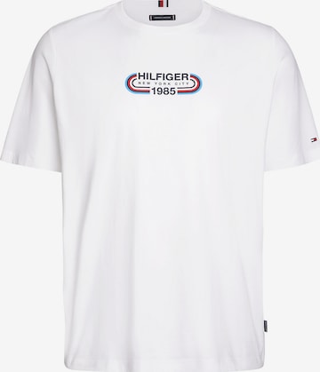Maglietta di Tommy Hilfiger Big & Tall in bianco: frontale