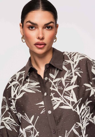 Ombre Blouse in Bruin