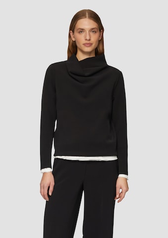 s.Oliver Sweatshirt in Black: front