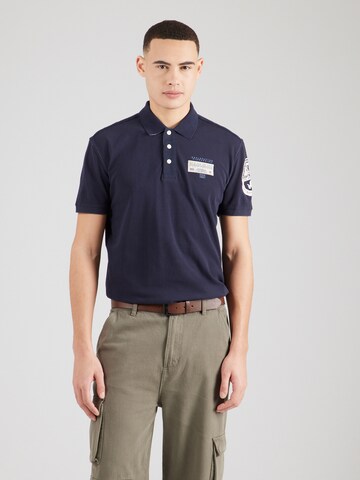 NAPAPIJRI Poloshirt 'E-AMUNDSE' in Blau: Vorderseite