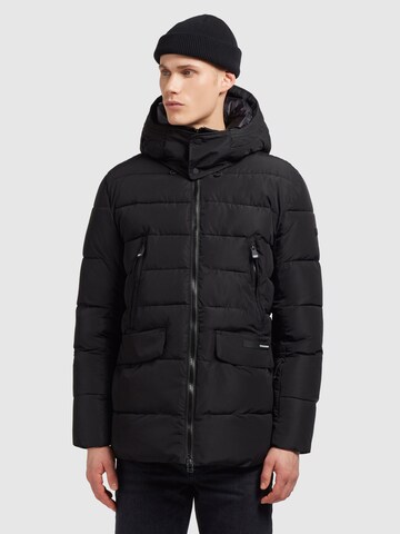 khujo Winter Jacket 'Zayn' in Black: front