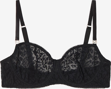 INTIMISSIMI Balconette Bra 'DANIELA' in Black: front