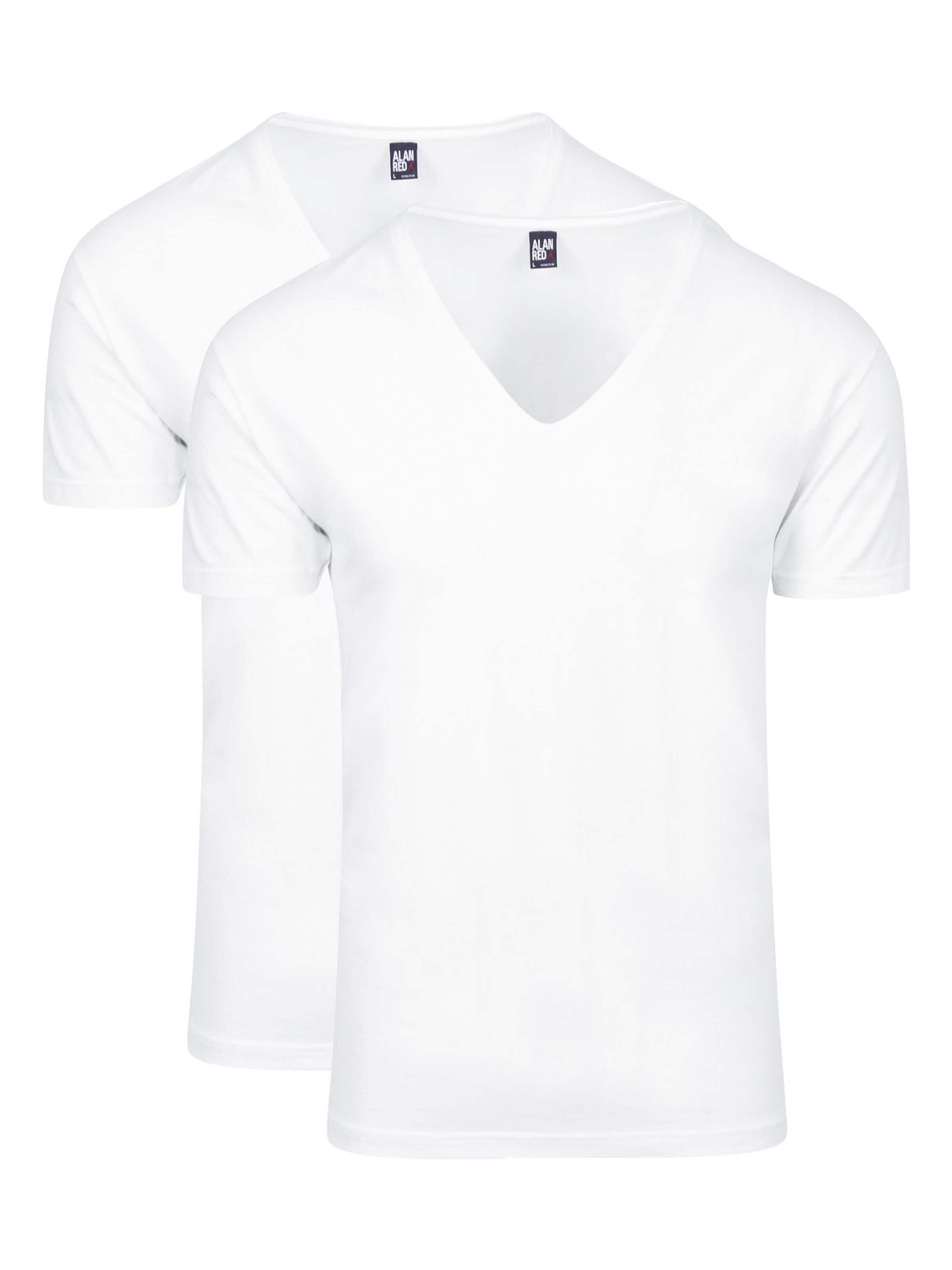 alan red Shirt 'NOV' in White: front