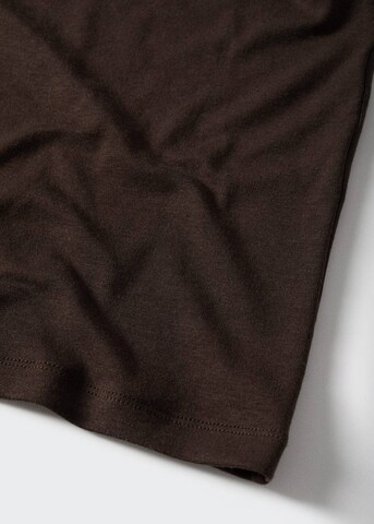 MANGO Koszulka 'Selecta' w kolorze brązowy
