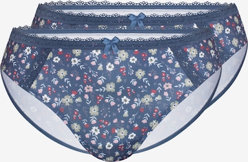 sassa Panty 'PRINT ARRANGEMENT' in Blue: front