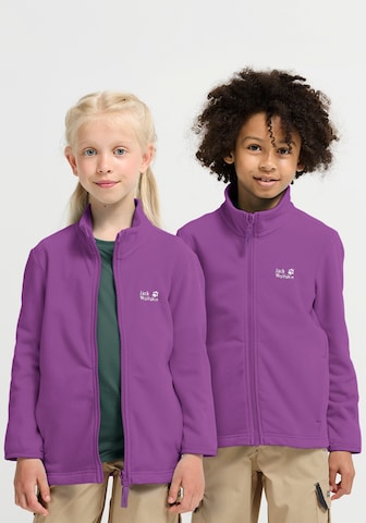 JACK WOLFSKIN Fleece Jacket in Purple