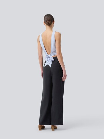 modström Wide leg Pleat-Front Pants 'Gale' in Black