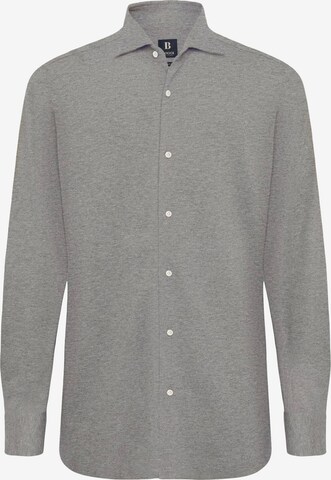Boggi Milano Regular fit Button Up Shirt in Grey: front