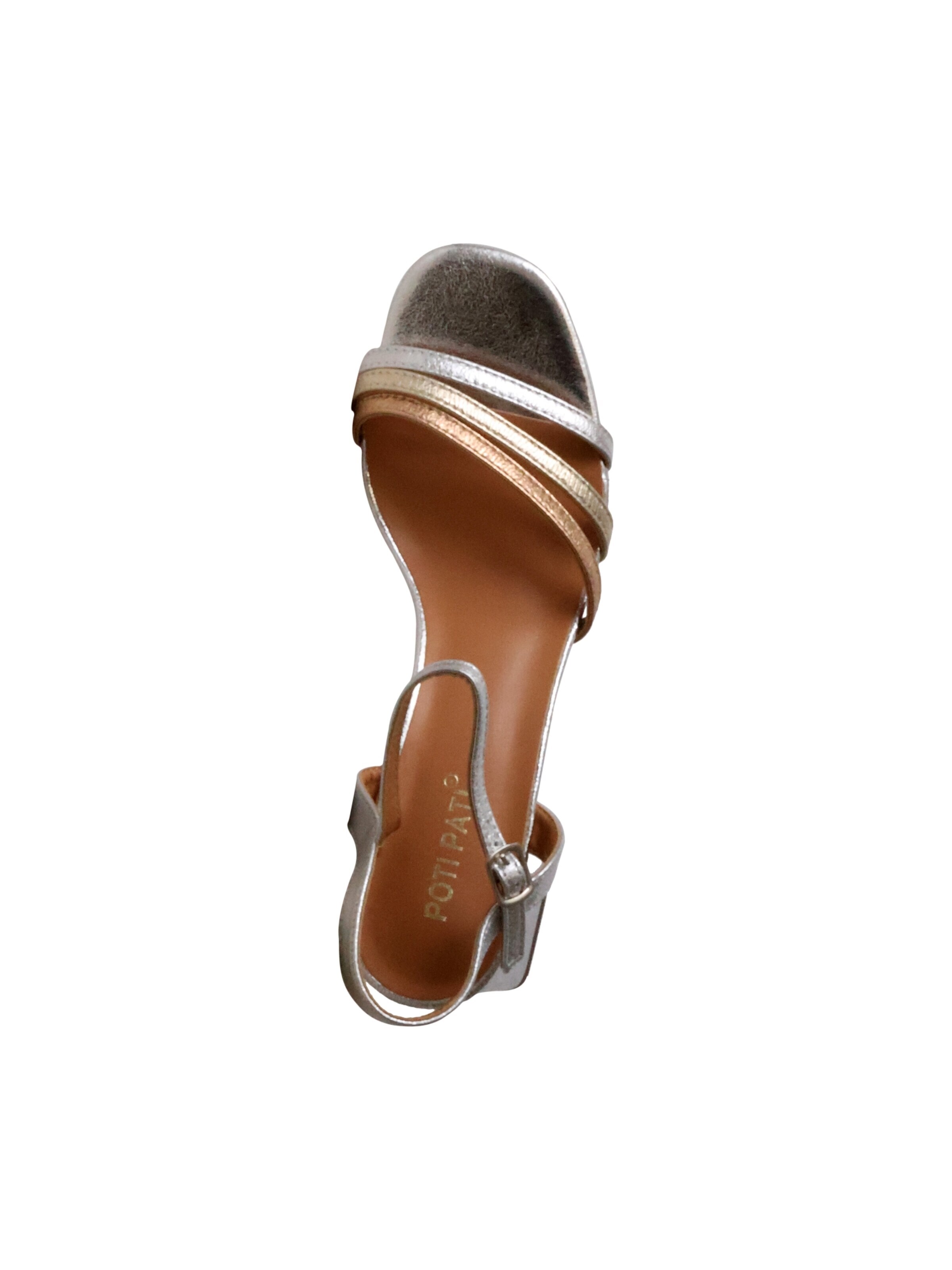 POTI PATI Sandal 'Sandalen mit Absatz' in Grey