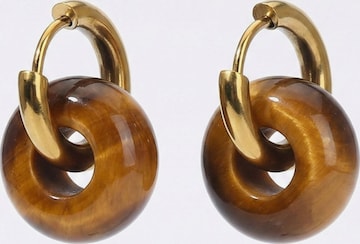 Nemomatheo Earrings 'Himmelskreis' in Brown: front