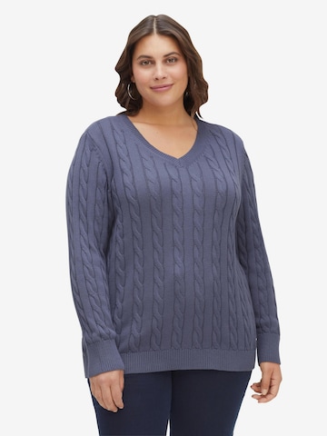 SHEEGO Sweater in Blue: front