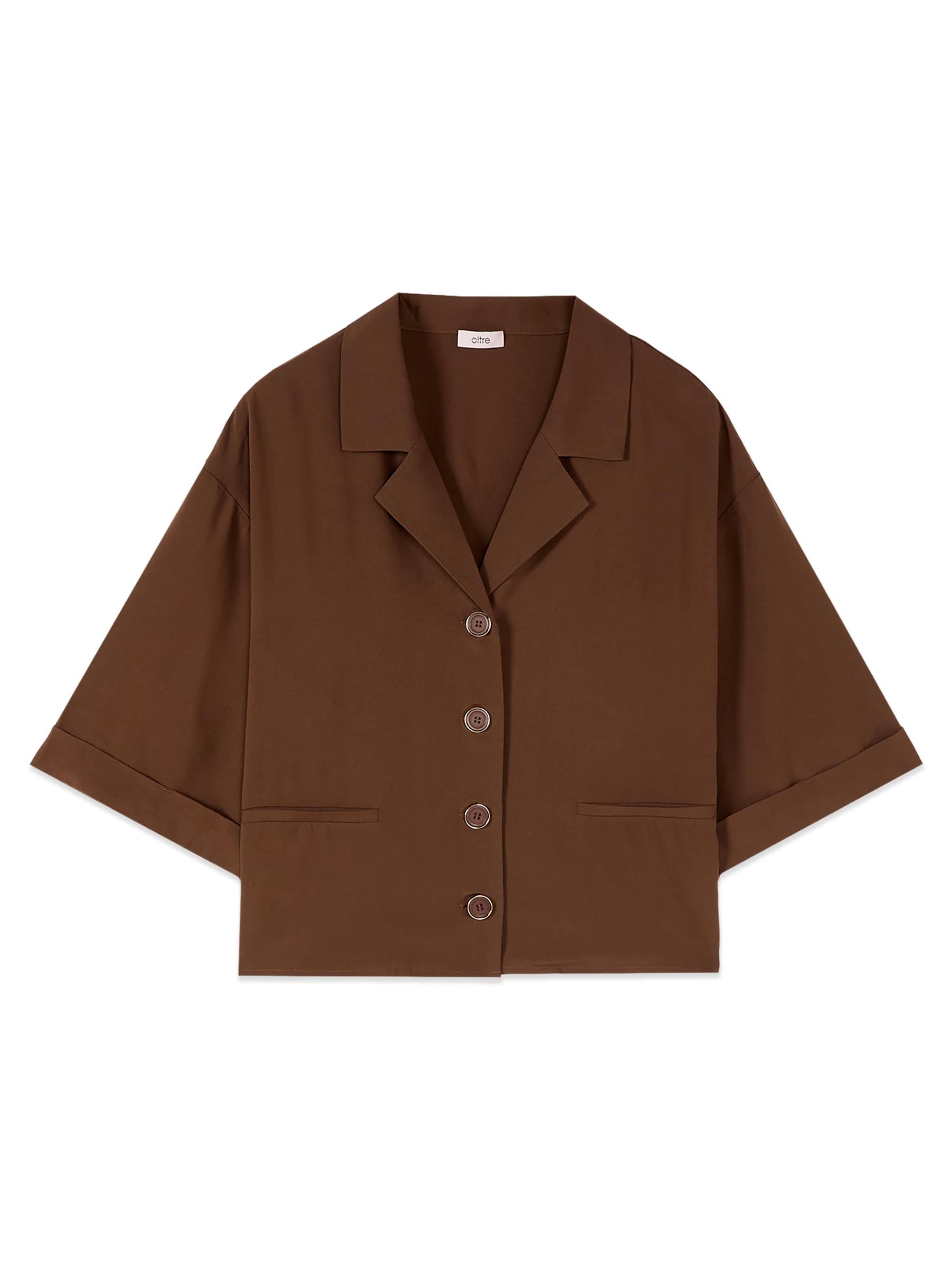 oltre Bluse‌‌‌ in Braun: Vorderseite