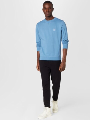 BOSS Sweatshirt 'Westart' in Blau