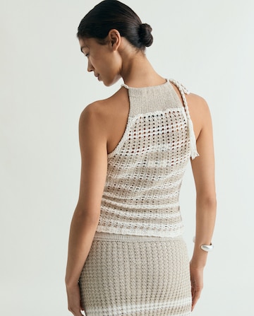 Scalpers Knitted Top in Beige