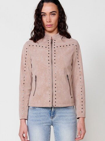 KOROSHI Övergångsjacka i beige: framsida