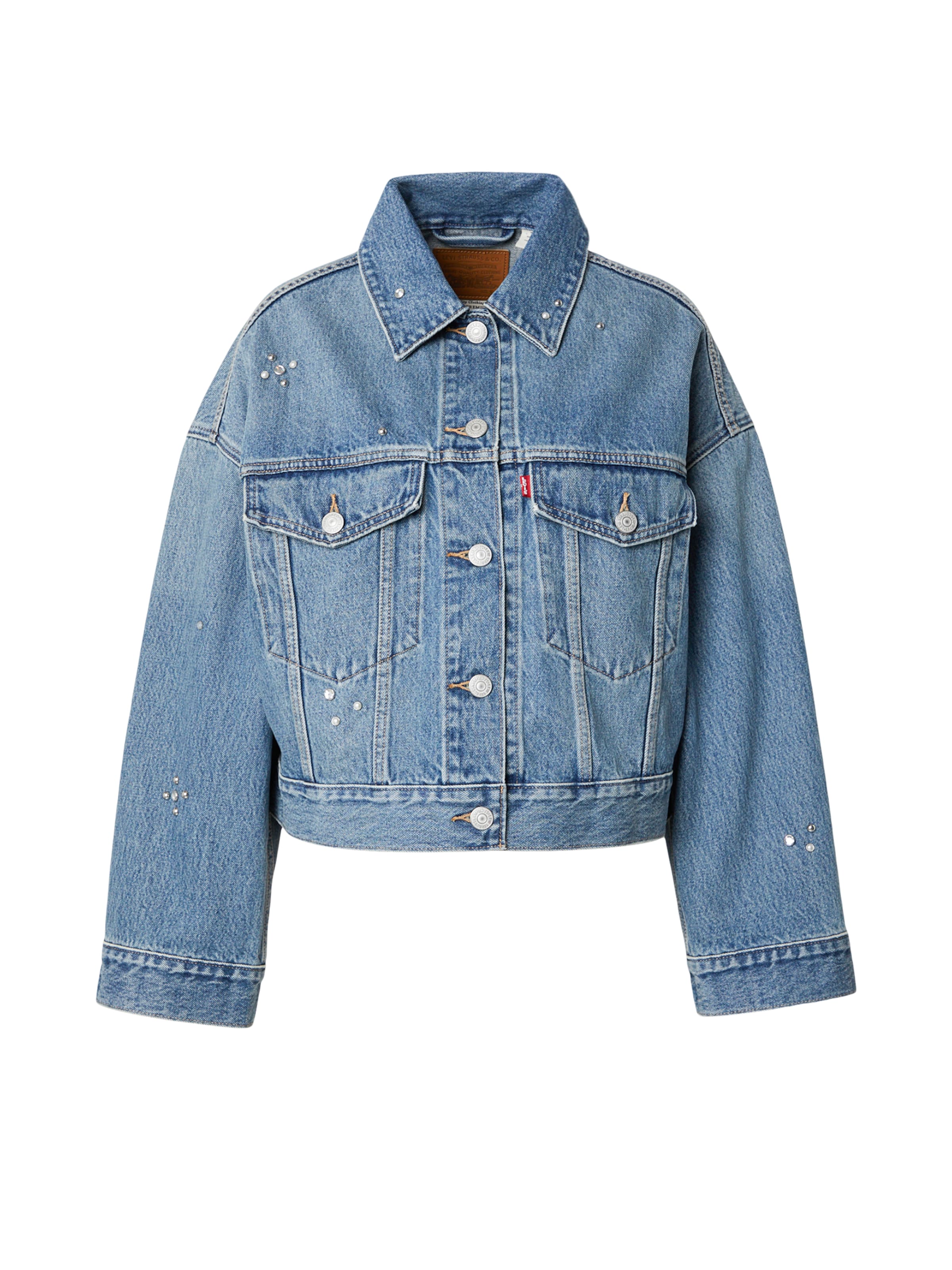 LEVI'S ®Prijelazna jakna - plava boja: prednji dio
