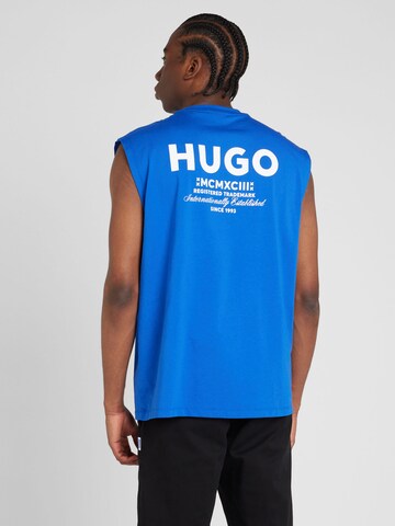 HUGO T-shirt 'Nancoso' i blå: framsida