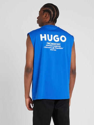 HUGO Blue T-shirt 'Nancoso' i blå: framsida