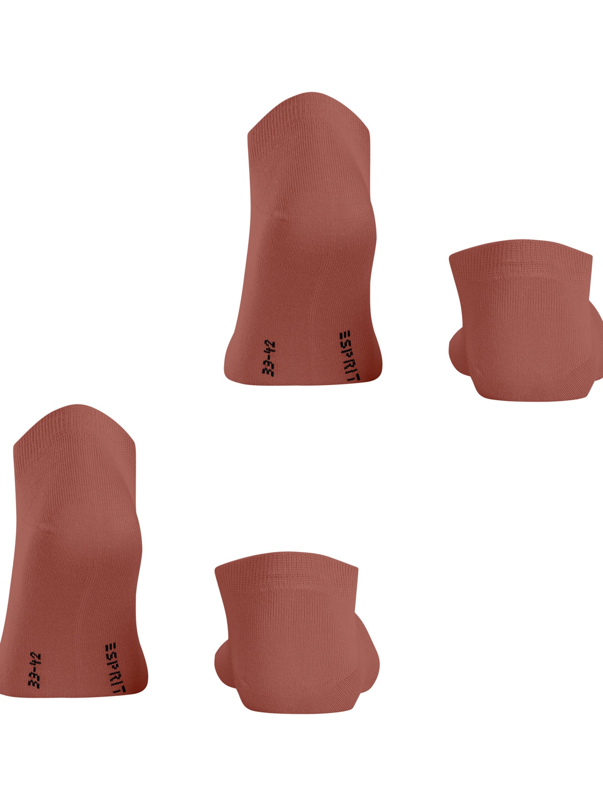 ESPRIT Füßlinge 'Basic Uni 2-Pack'‌‌‌ in Rot