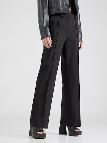 Wide Leg Pantalon 'Salot' Samsøe Samsøe en noir : devant