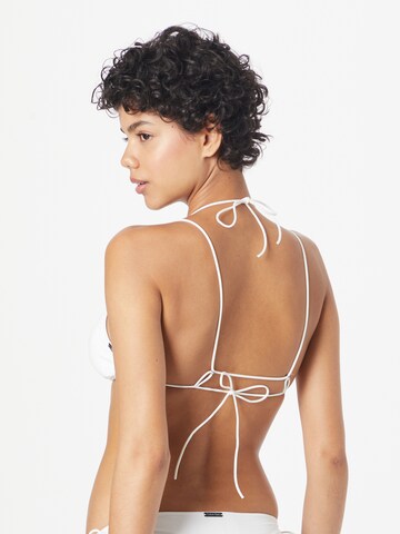 balts Calvin Klein Swimwear Trijstūra formas Bikini augšdaļa