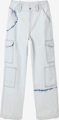 Desigual - Loosefit Pantalón vaquero cargo 'Senda' en blanco: frente