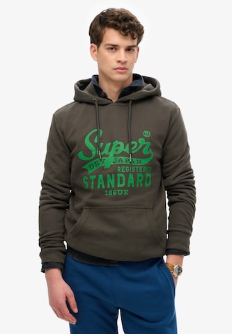 Superdry Sweatshirt in Groen: voorkant