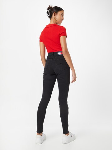 Tommy Jeans Skinny Τζιν 'SYLVIA' σε μαύρο