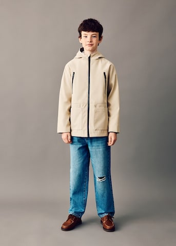 MANGO KIDS Between-Season Jacket 'Ramon' in Beige