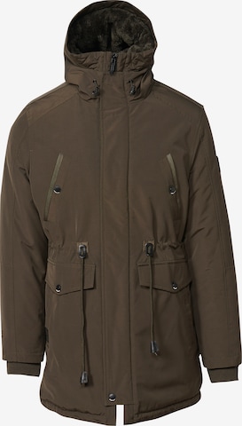 KOROSHI Winter parka in Green: front