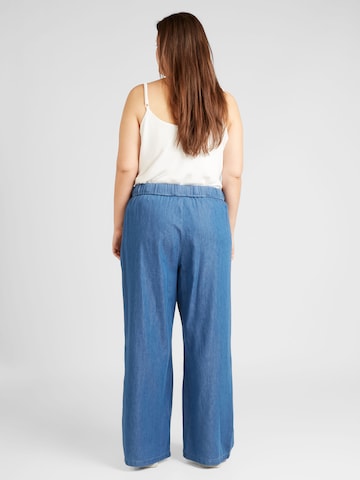 ONLY Carmakoma Wide leg Pants 'BEA' in Blue
