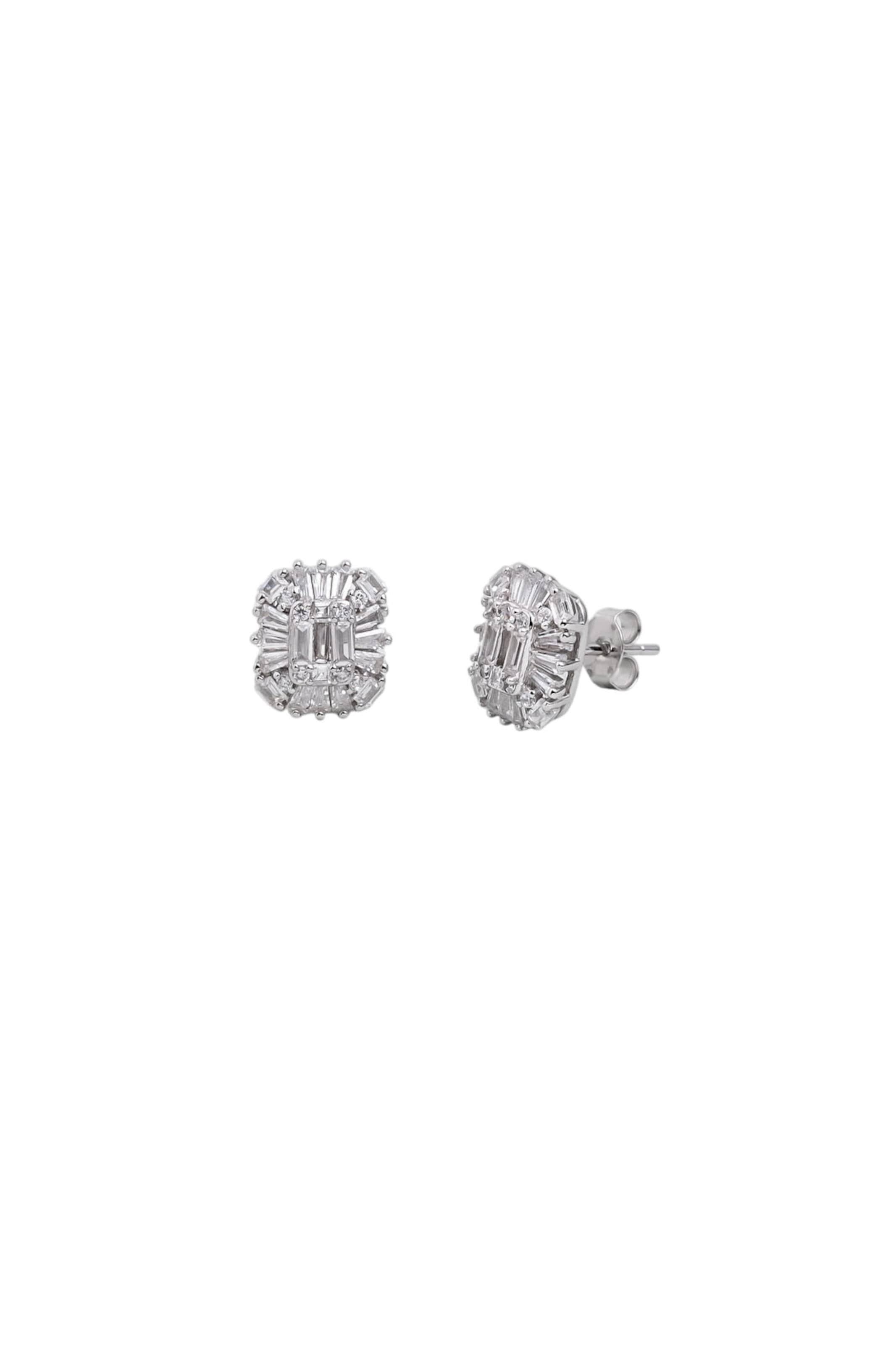 Boucles d'oreilles So Chic en argent : devant