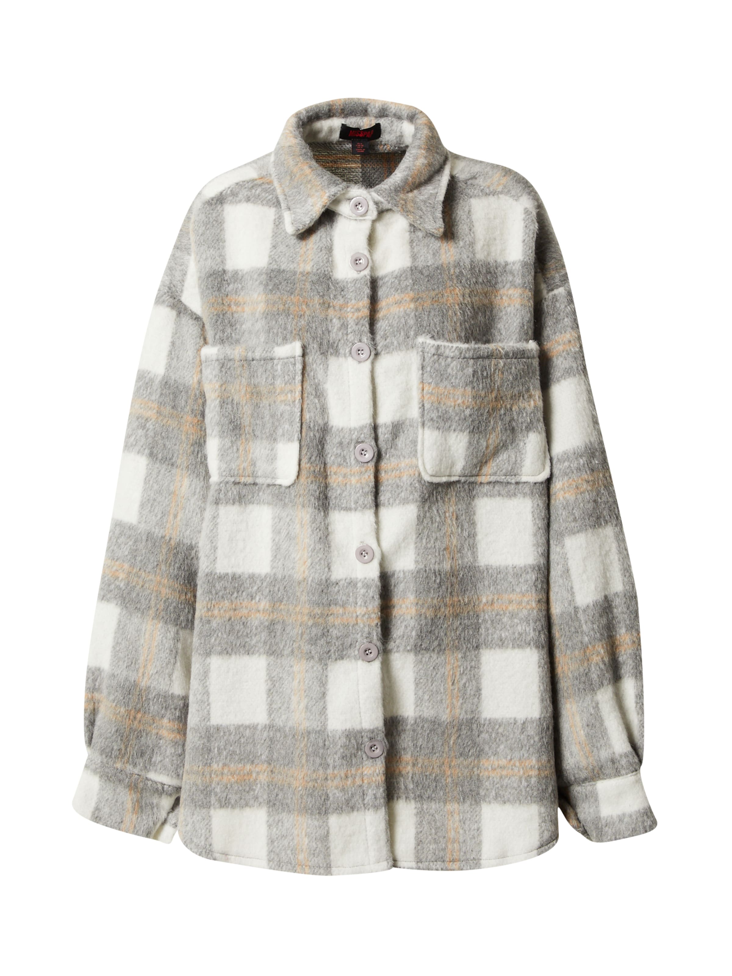 Misspap Kurtka przejściowa w kolorze szary: przód