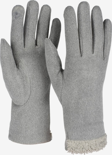 styleBREAKER Fingerhandschuhe 'Touchscreen Handschuhe Teddyfell' in XS-XL in hellgrau, Produktansicht