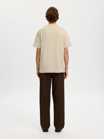 SELECTED - Camiseta 'SLHSpenser' en beige