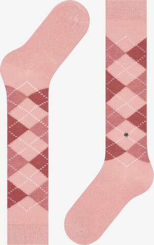 BURLINGTON Over the Knee Socks 'Whitby' in Pink: front