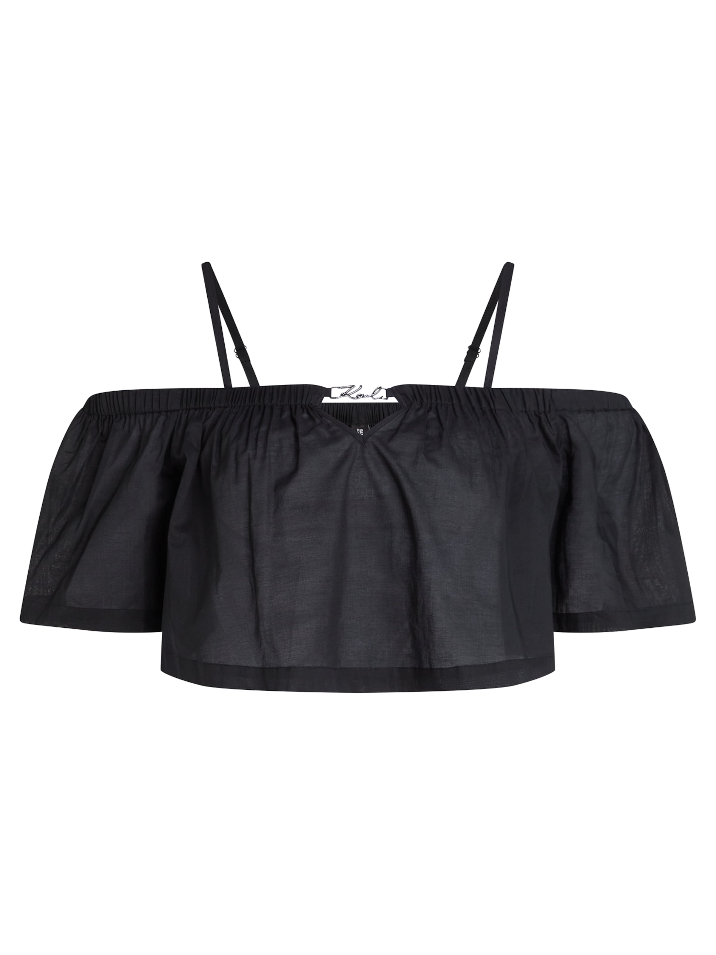 Karl Lagerfeld Top in Schwarz: Vorderseite