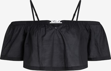 Top di Karl Lagerfeld in nero: frontale