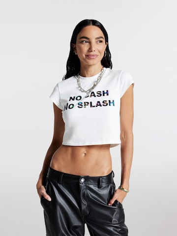 ABOUT YOU x Chiara Biasi - Camiseta 'Romy' en blanco: frente