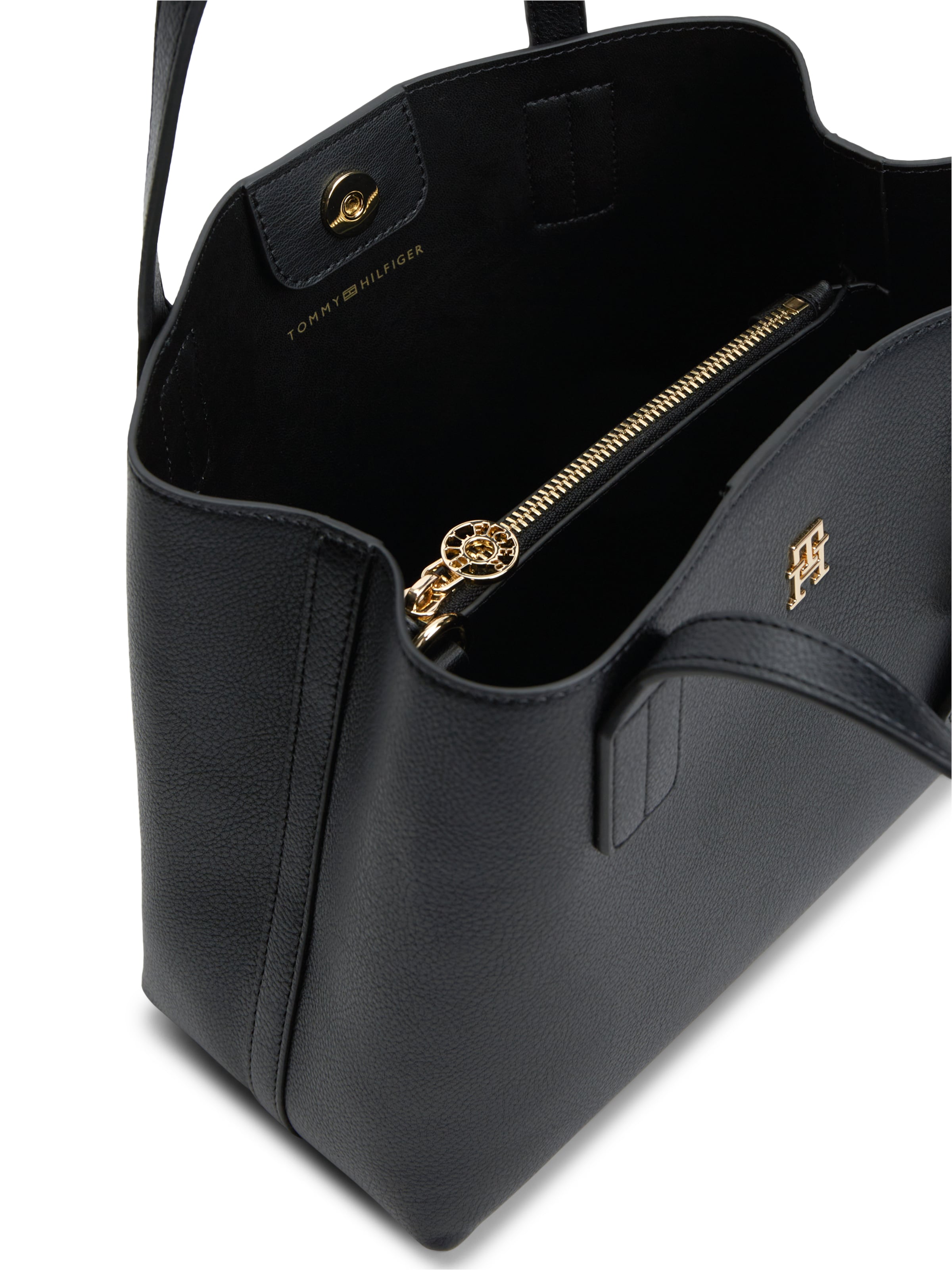 TOMMY HILFIGER Shopper in Schwarz