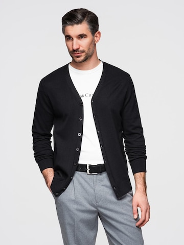 Ombre Knit cardigan in Black