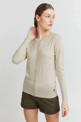 Oxmo Knit Cardigan 'Hlin' in Grey: front