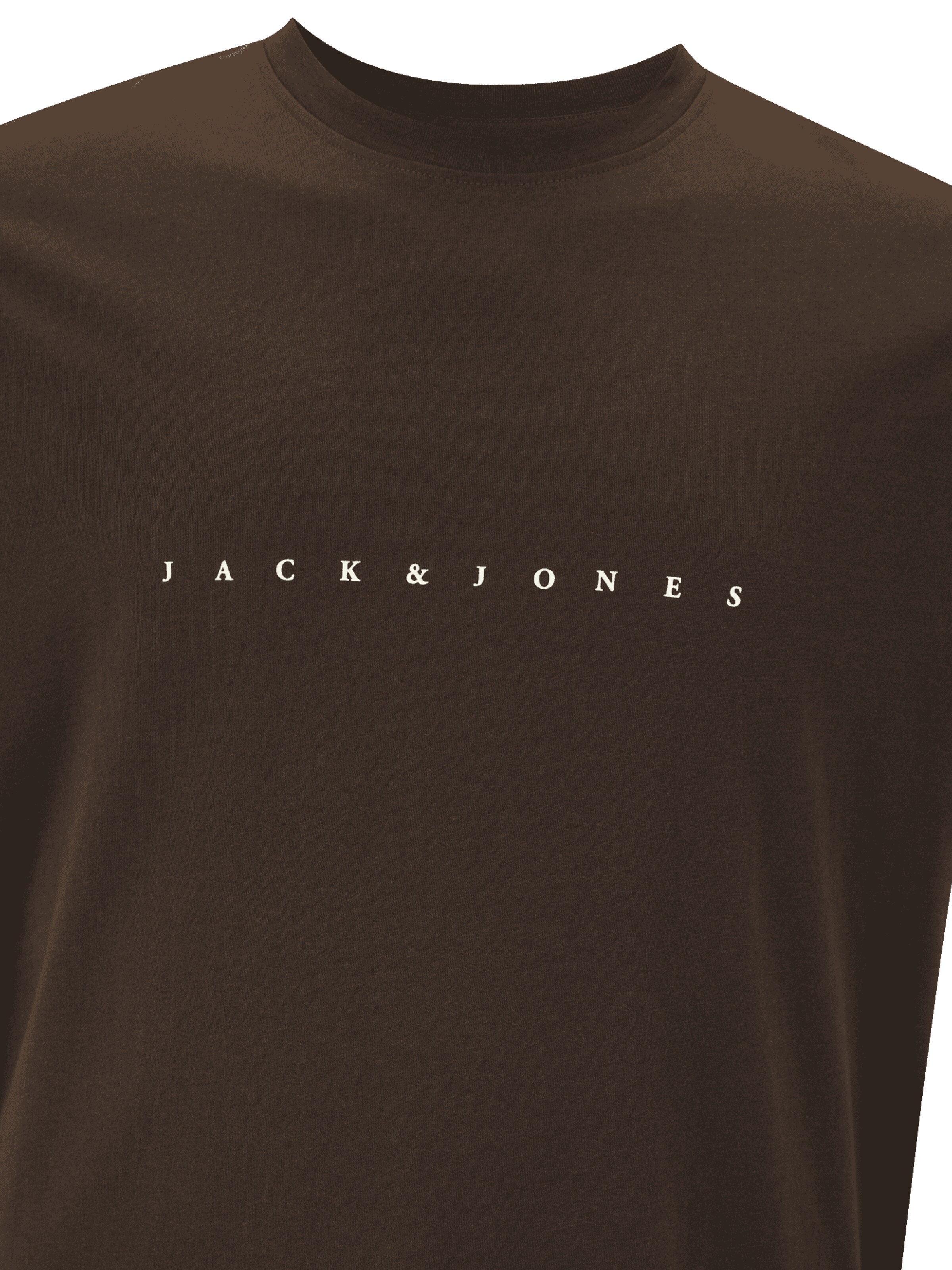 Jack & Jones Plus Футболка 'JJESTAR' в Коричневый
